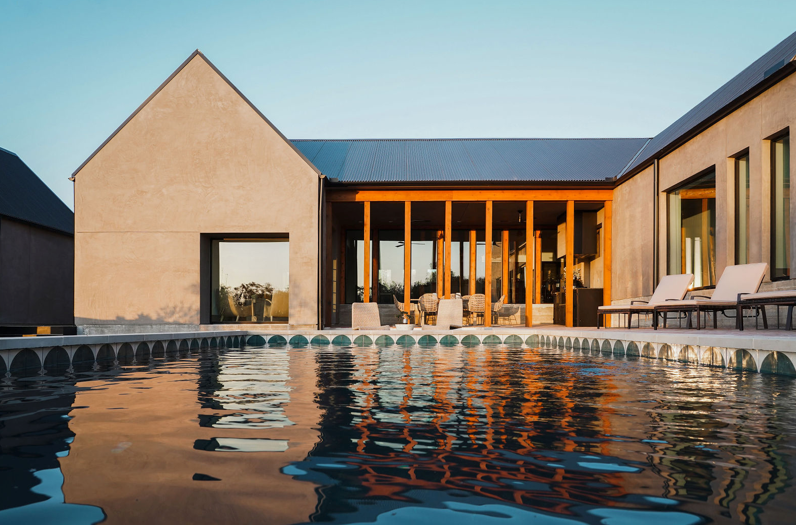 Heritage House adds a modern design using Red Terracotta Tiles