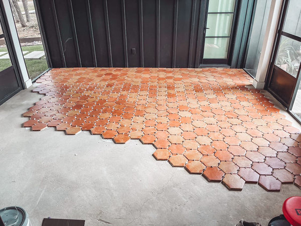 How to apply finishing coat of sealer to Saltillo tile
