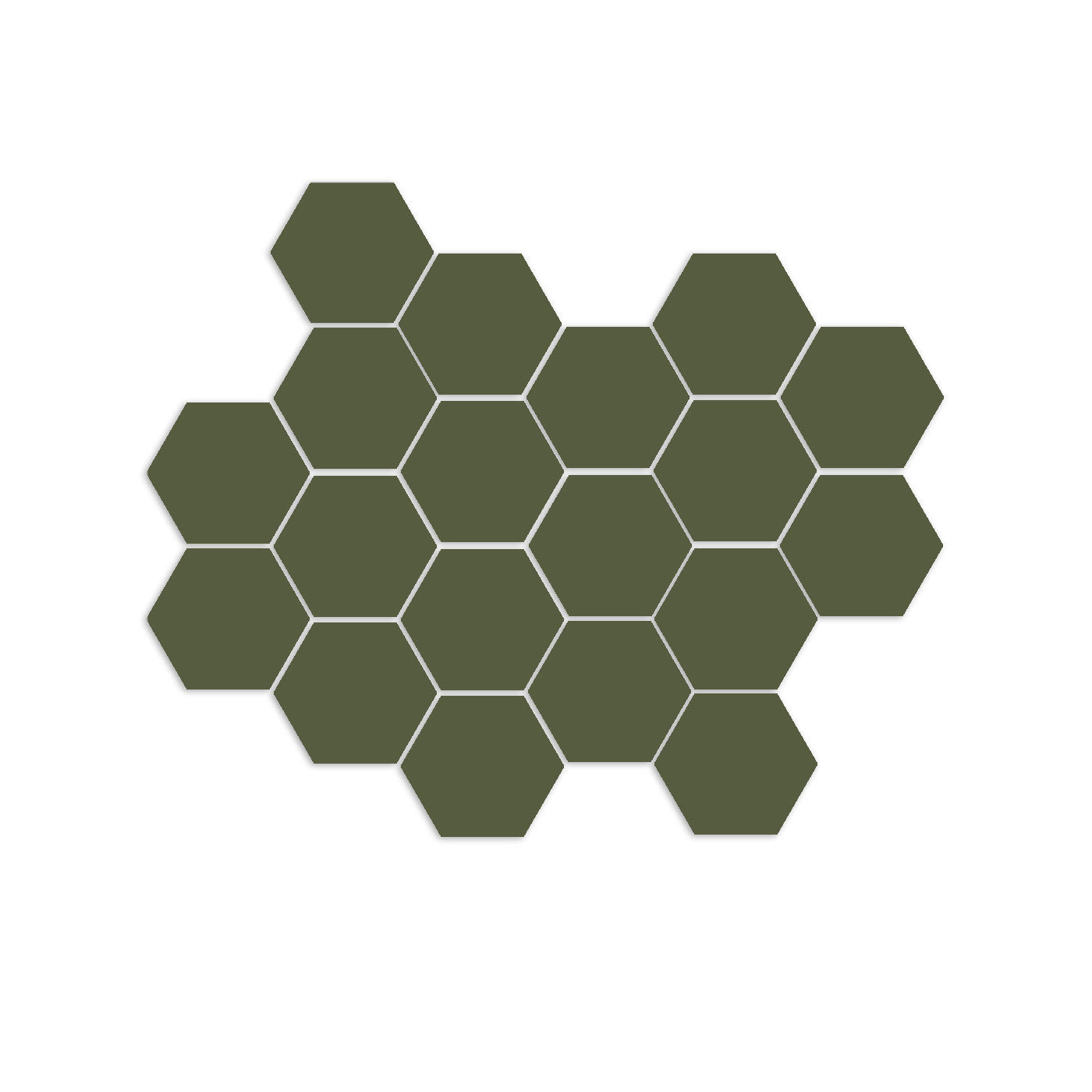 Moss Hexagon Meshed 1