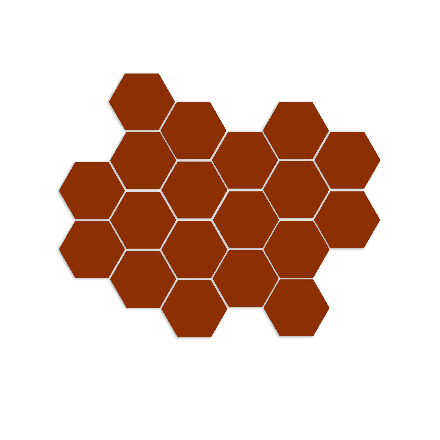 Root Beer Hexagon Meshed 1