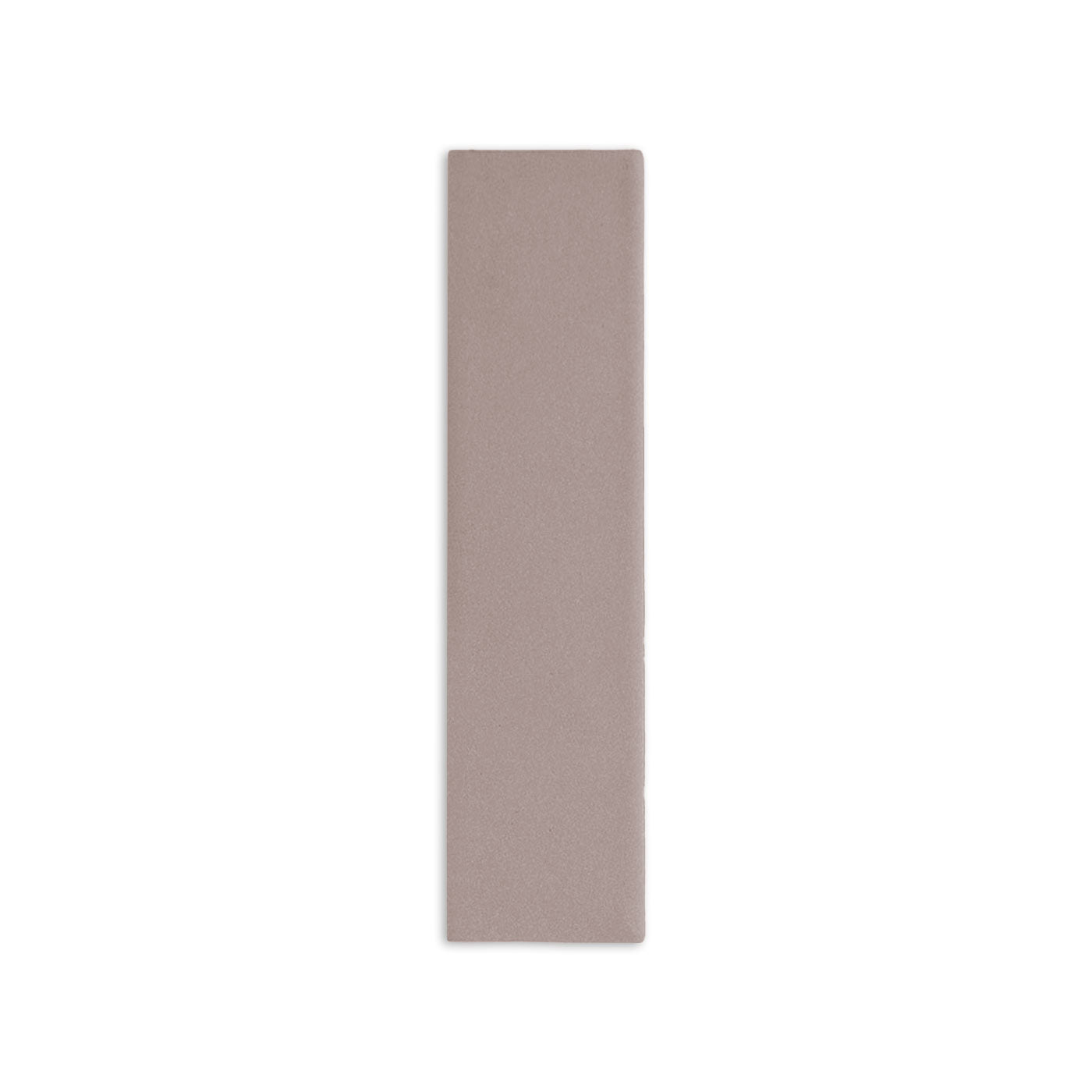Taupe rectangular clay tile by Clay Imports with a fine, matte texture.