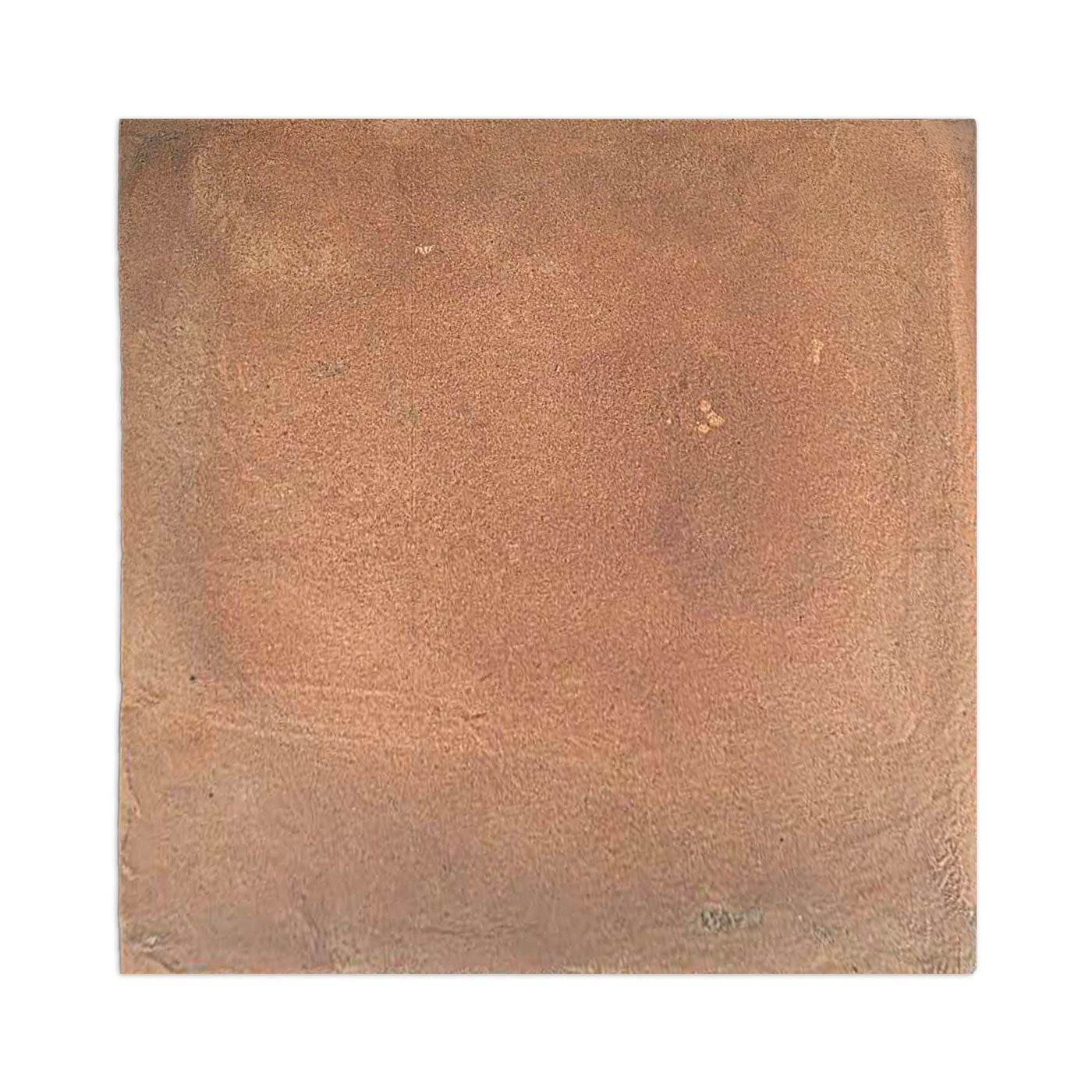 Cotto Umber Stair Coping 13x13 tile by Clay Imports, featuring a reddish-brown matte textured surface.