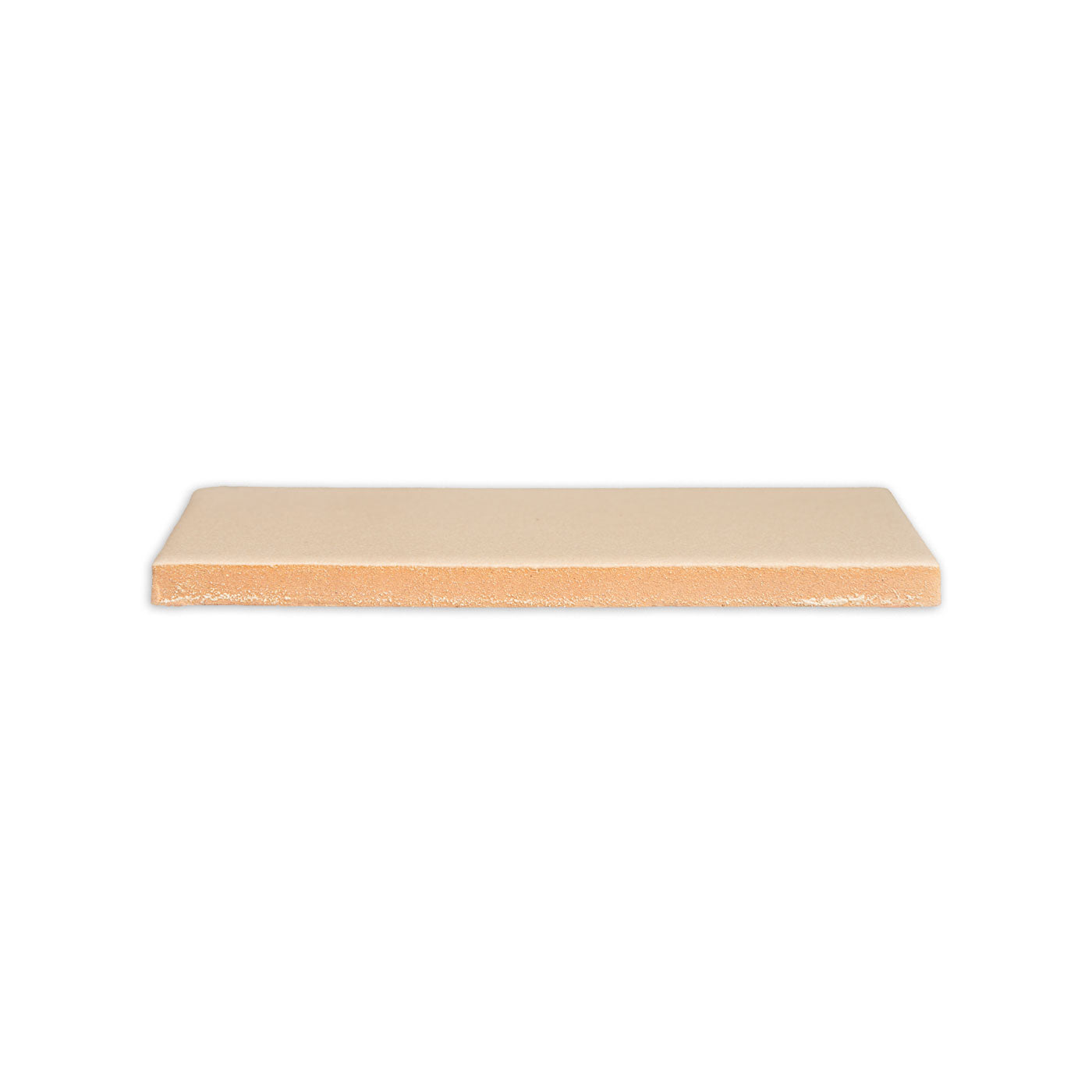 Beige rectangular sample tile by Clay Imports, showing a textured orange side.