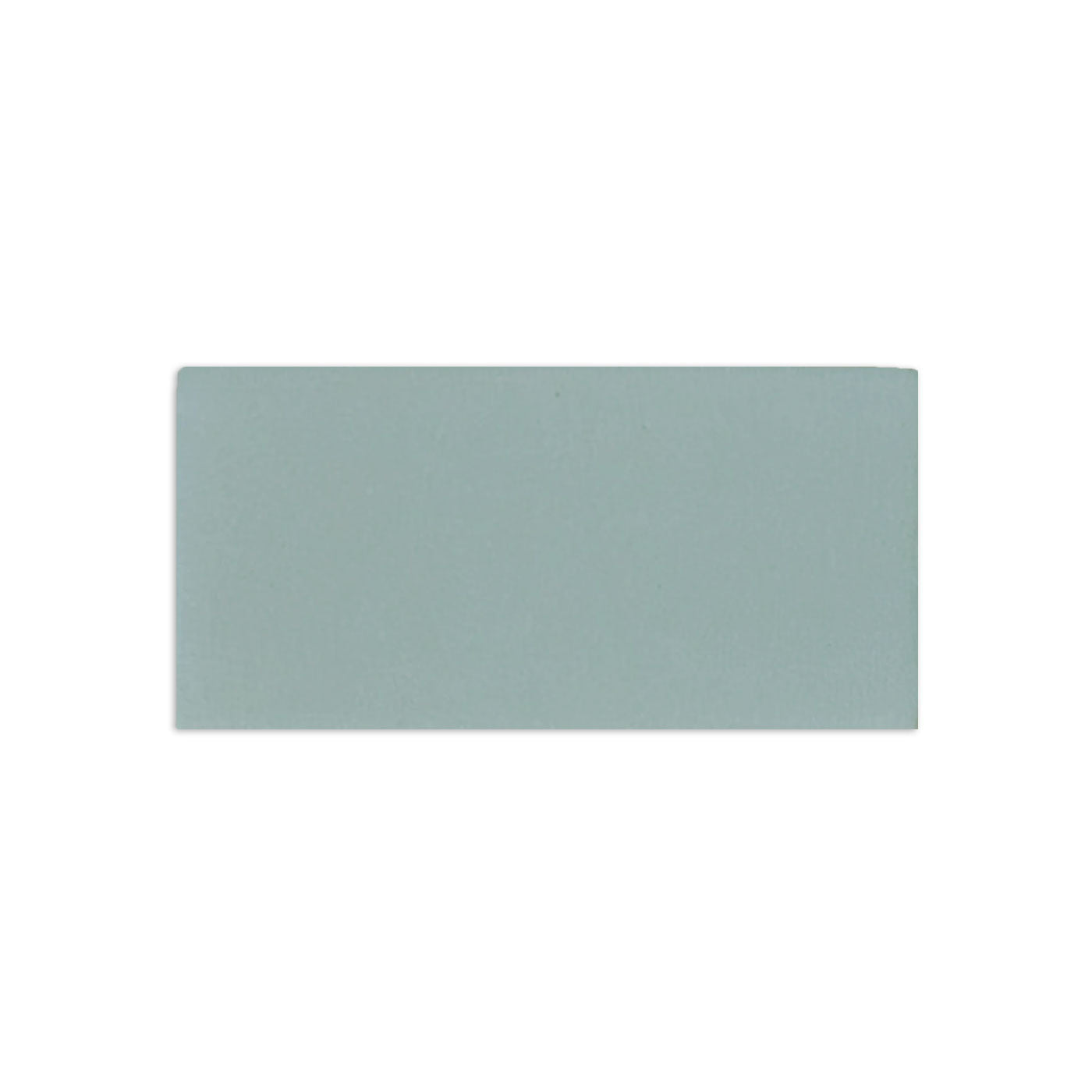 A hot spring matte sample by Clay Imports, a light blue-grey rectangular tile with a subtle, uniform texture.