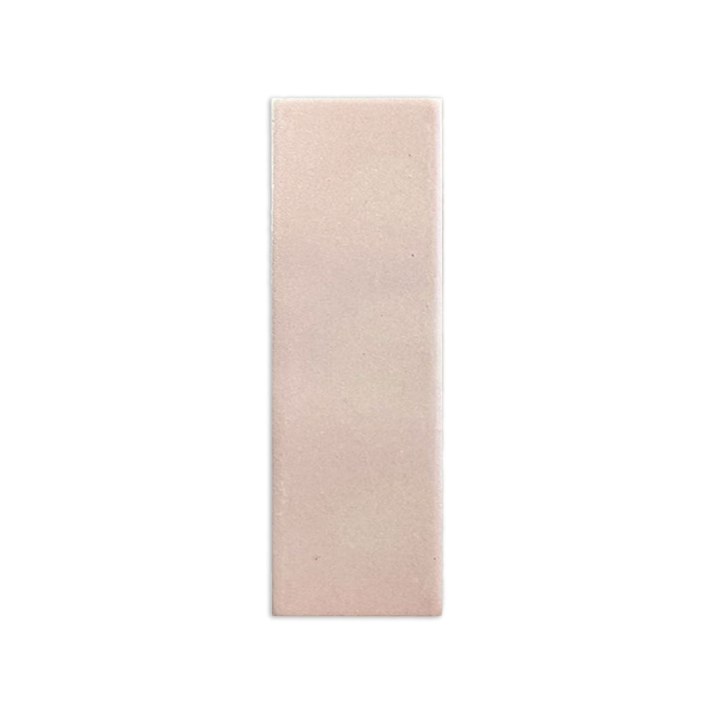 Rectangular opaque clay tile by Clay Imports in a pale peach color with a subtle matte texture.
