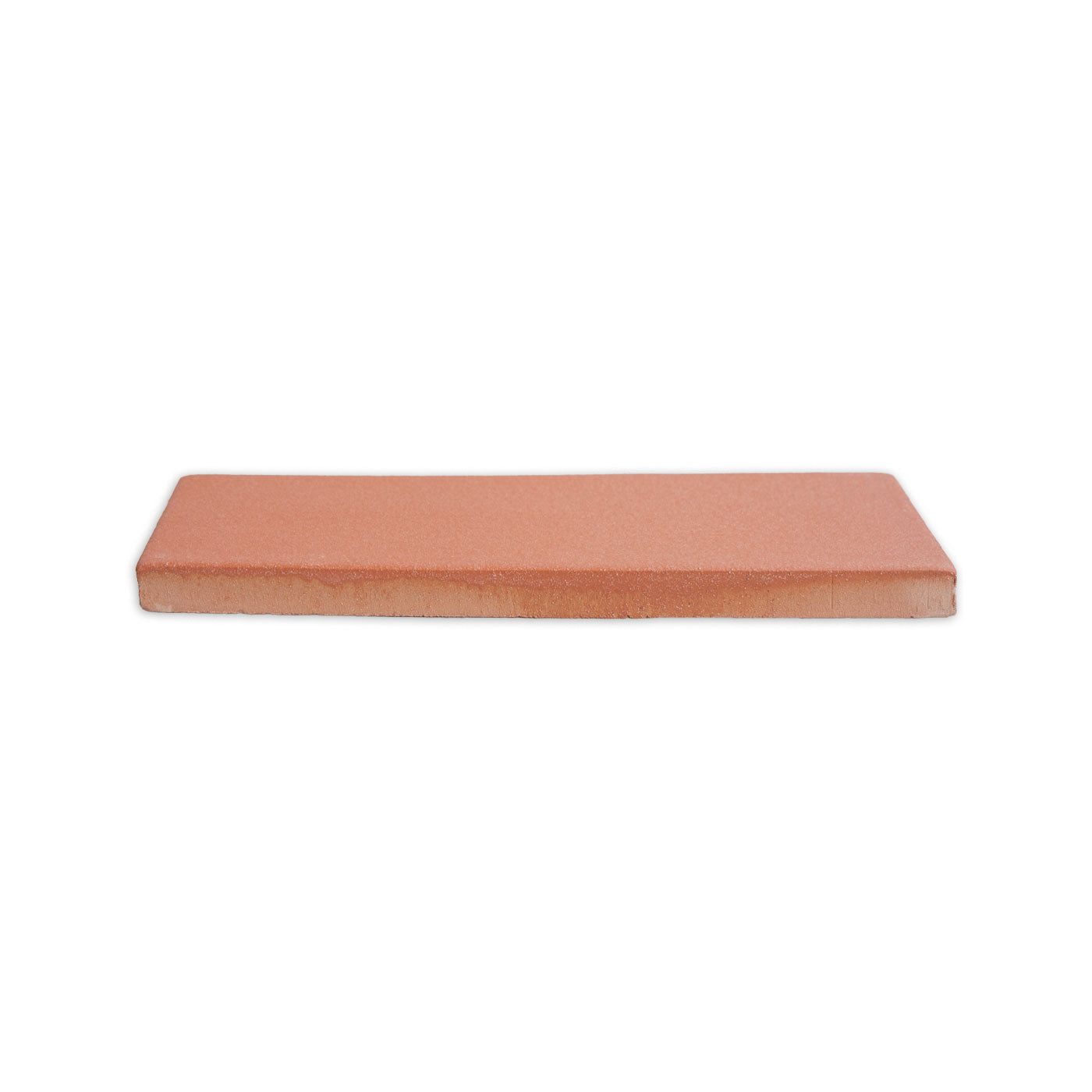Rectangular terracotta clay tile by Clay Imports with a matte texture, presented at a low angle.