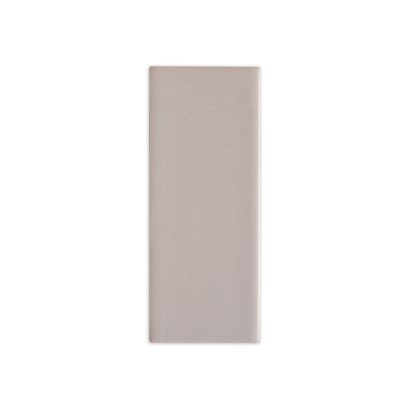 Plata matte rectangular sample tile by Clay Imports with a smooth, uniform surface.