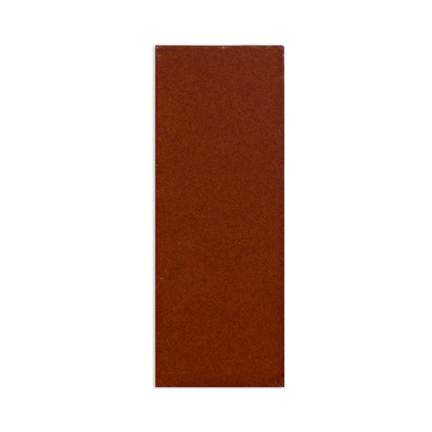 Reddish-brown Americano tile sample by Clay Imports with a granular, rustic texture.