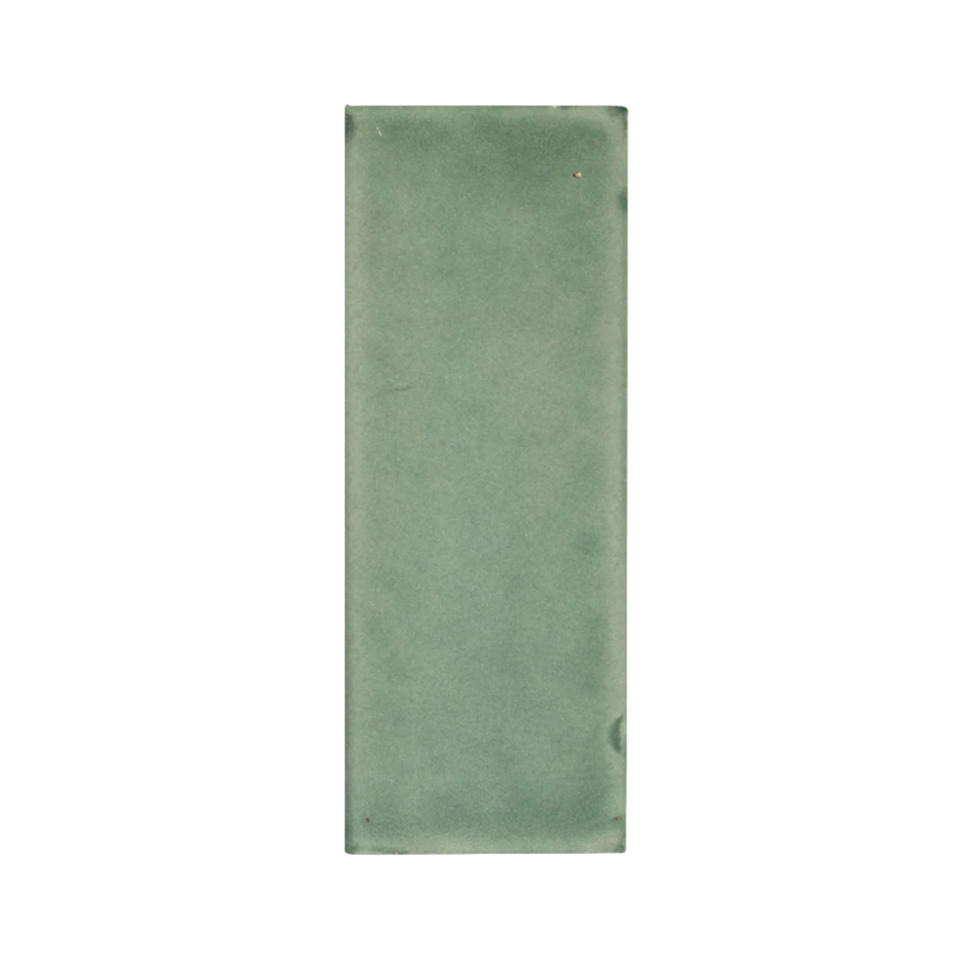 Green rectangular sample tile by Clay Imports with a smooth, muted finish.