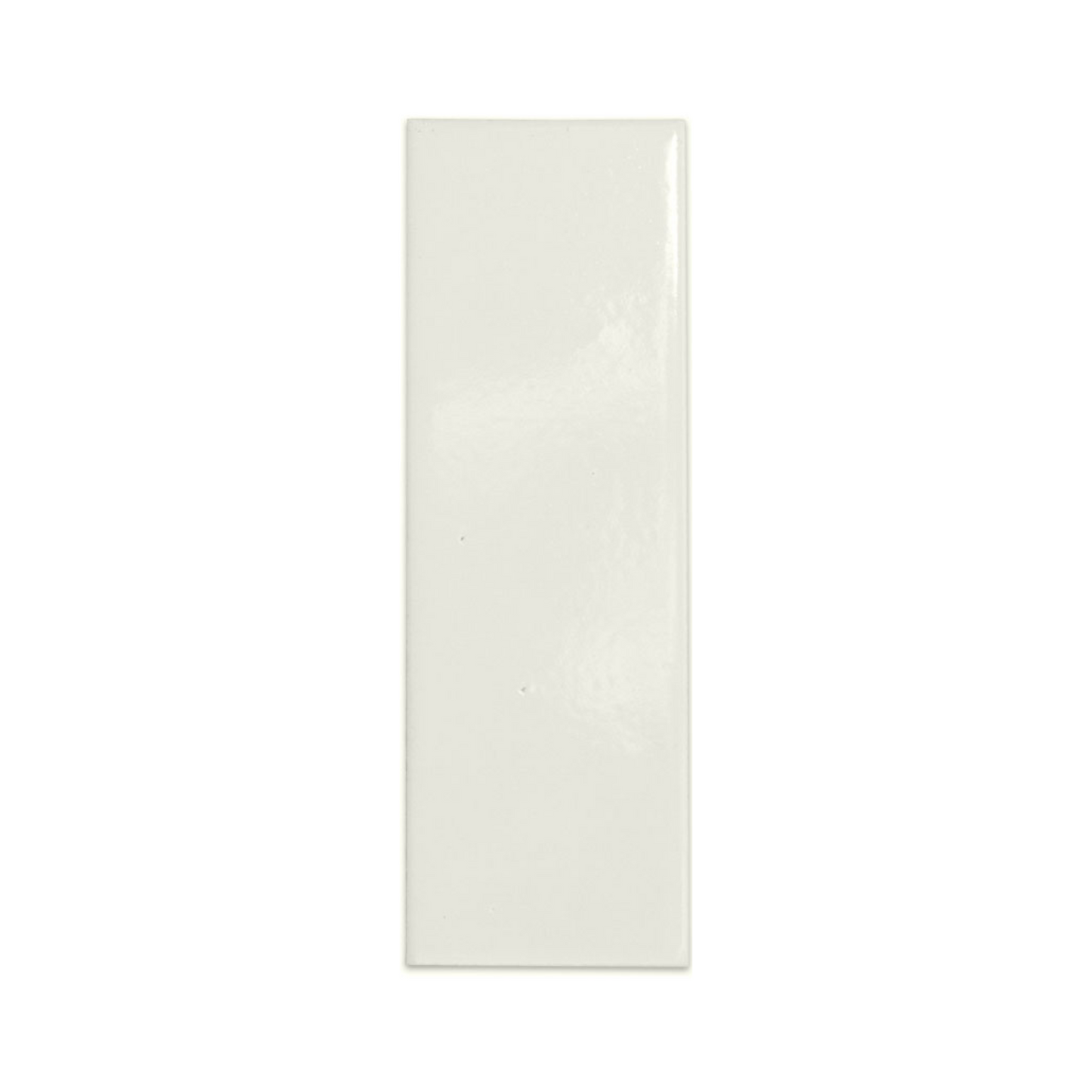 Off-white rectangular sample tile by Clay Imports with a glossy finish.