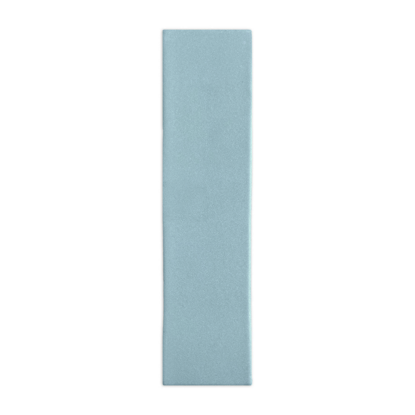 Light blue sample tile by Clay Imports, rectangular with a subtle grainy texture.
