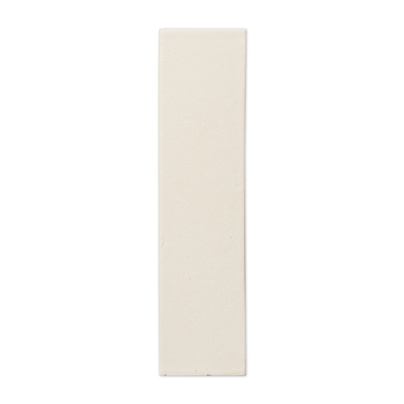 3x12 Mexican Vanilla sample tile by Clay Imports with a subtly textured matte finish.