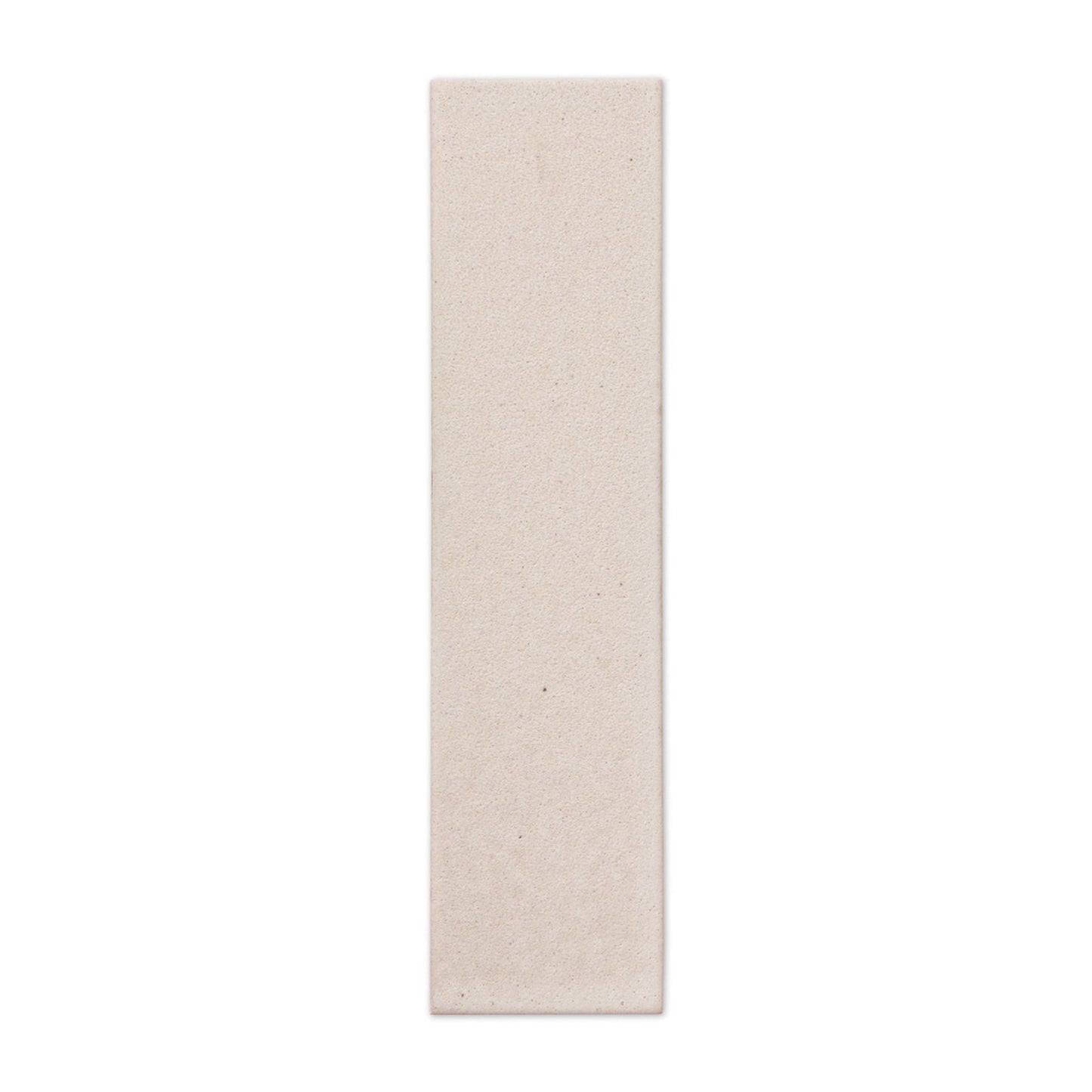 Pearl-colored rectangular tile sample by Clay Imports with a fine, textured surface.