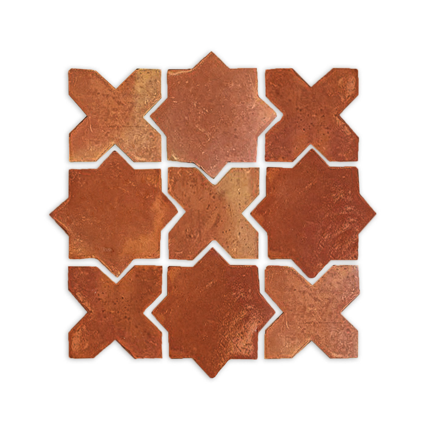 Mini Star & Cross Antique Satin 3.5