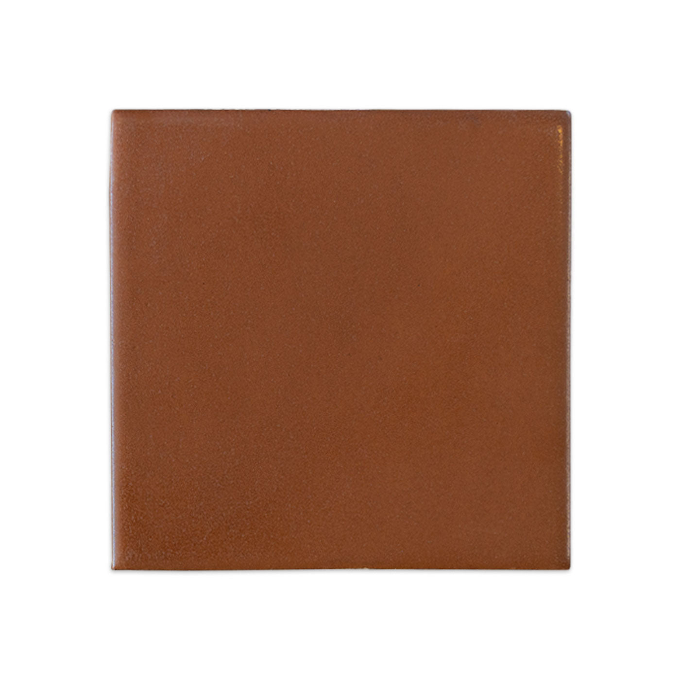 Cacao 4.25x4.25 sample tile by Clay Imports, featuring a rich brown color and subtle texture.