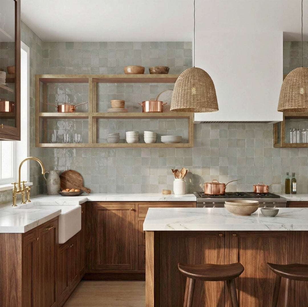 Zellige Tile - Square - Glacier Gloss 4