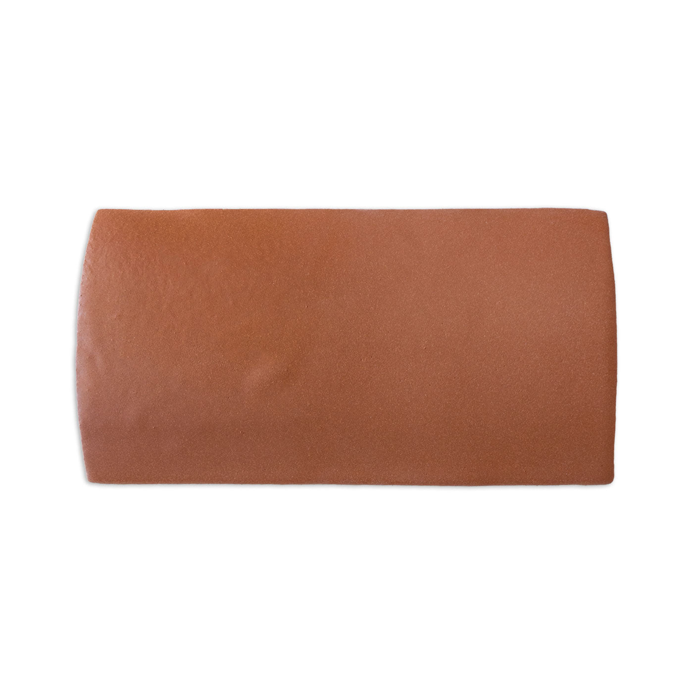 Mamey rectangular clay sample by Clay Imports with a fine grainy texture and subtly rounded short ends.