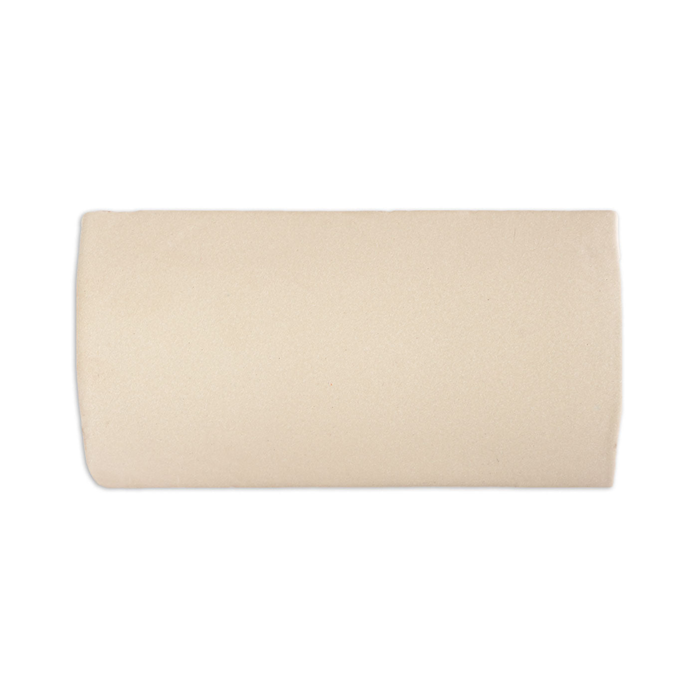 Tope beige clay tile by Clay Imports with a subtly textured matte finish and rounded short edges.