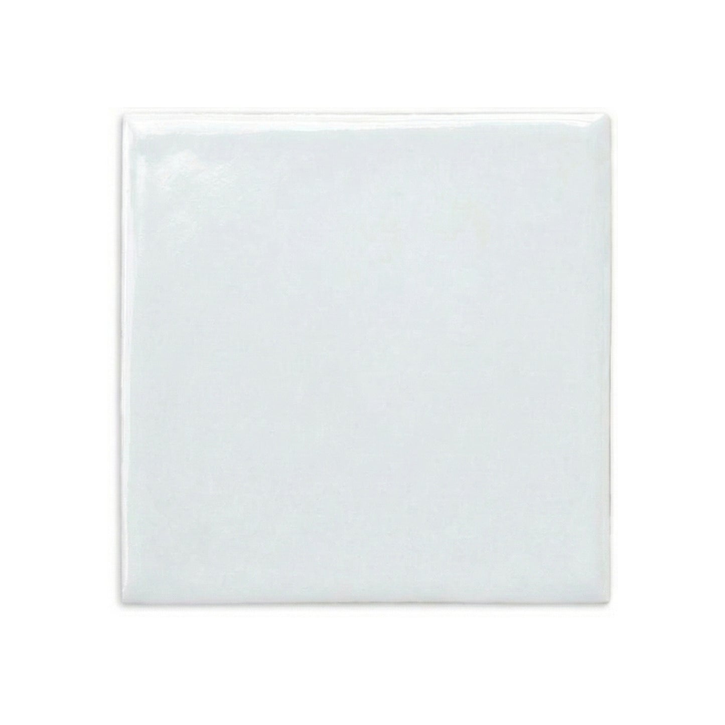 Spearmint square sample tile by Clay Imports with a glossy finish and subtle light green variations.