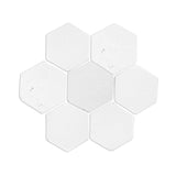 Glazed Hexagon Antique White Gloss 4"
