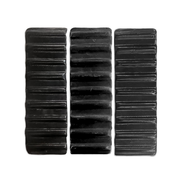 Glazed Seersucker Noir Black 4"x12"