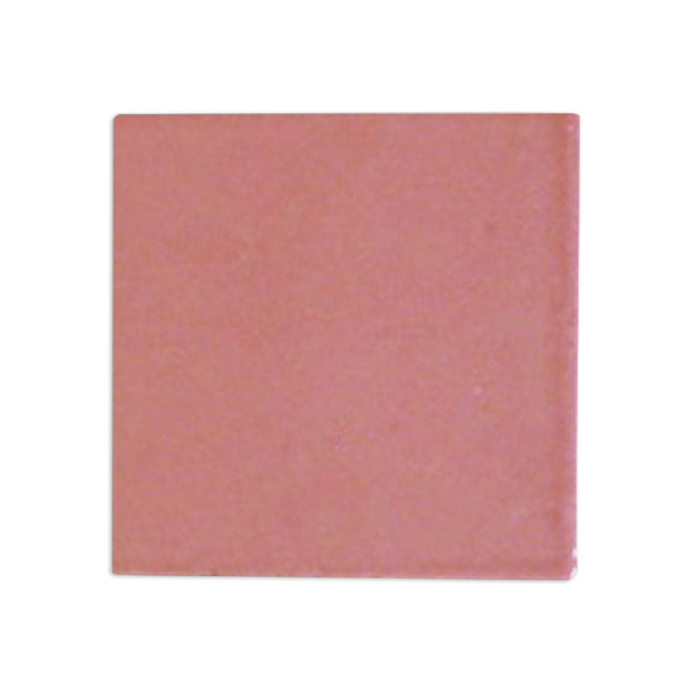 Desert Pink Saltillo Zellige sample tile by Clay Imports with a subtle textured matte finish.