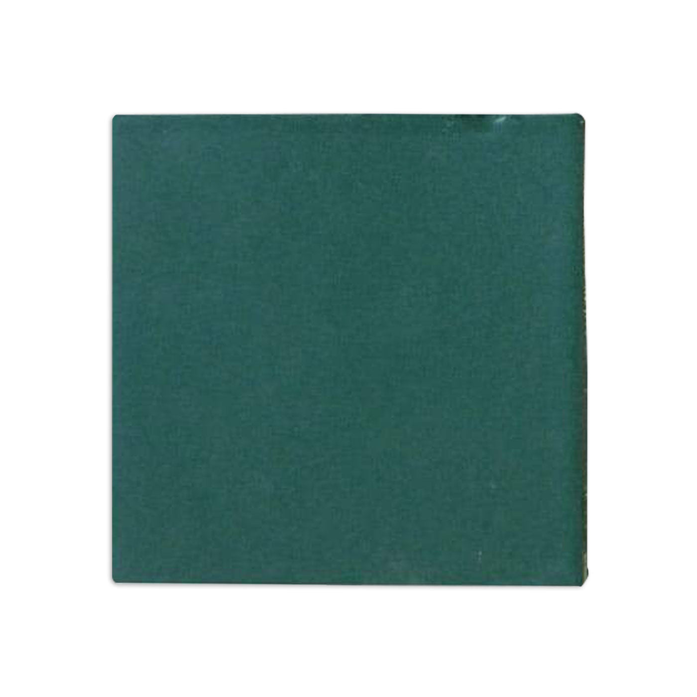 Evergreen 4x4 sample tile by Clay Imports with a subtle matte texture and slightly irregular edges.