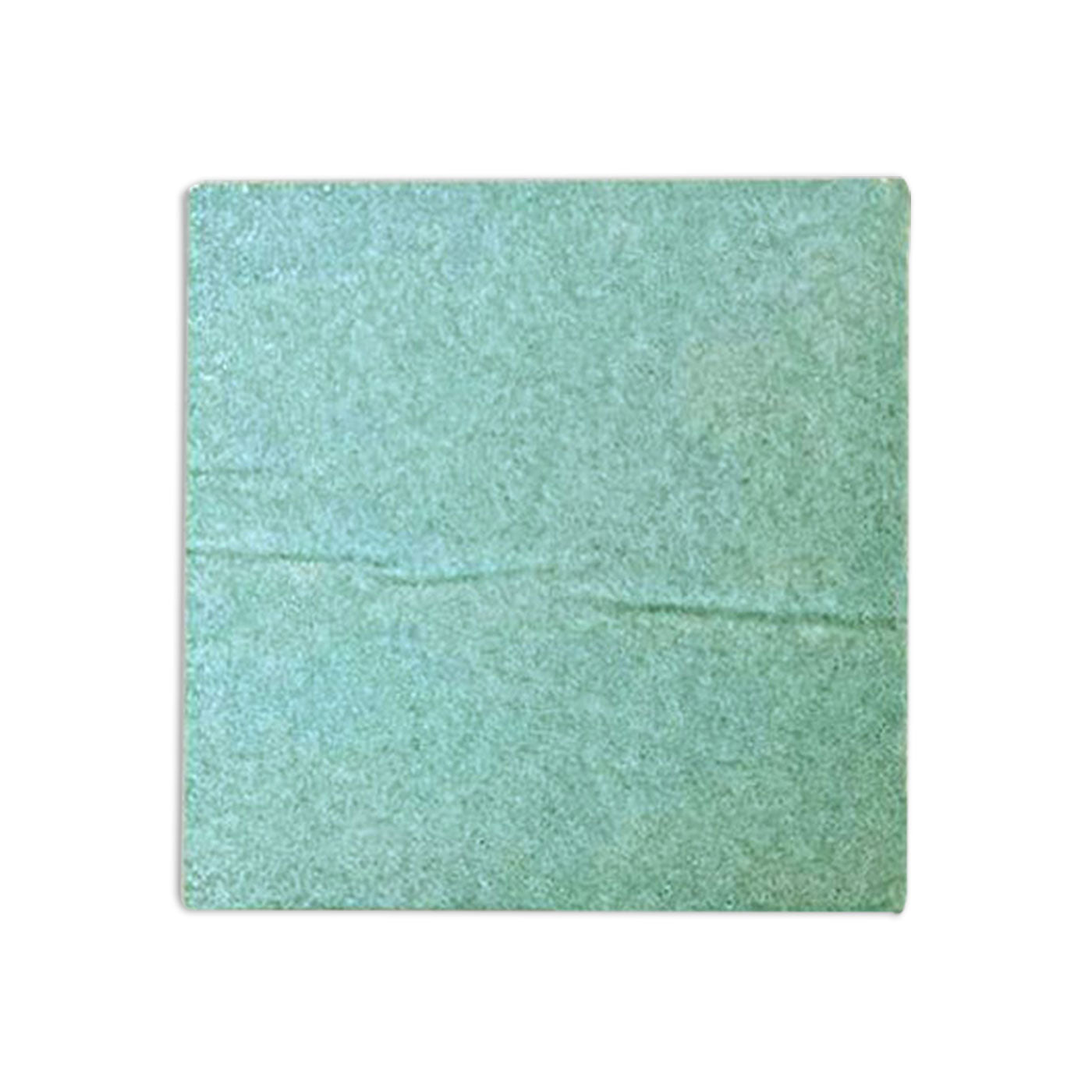 Light green 4x4 Saltillo Zellige tile sample by Clay Imports with a textured, slightly uneven surface.
