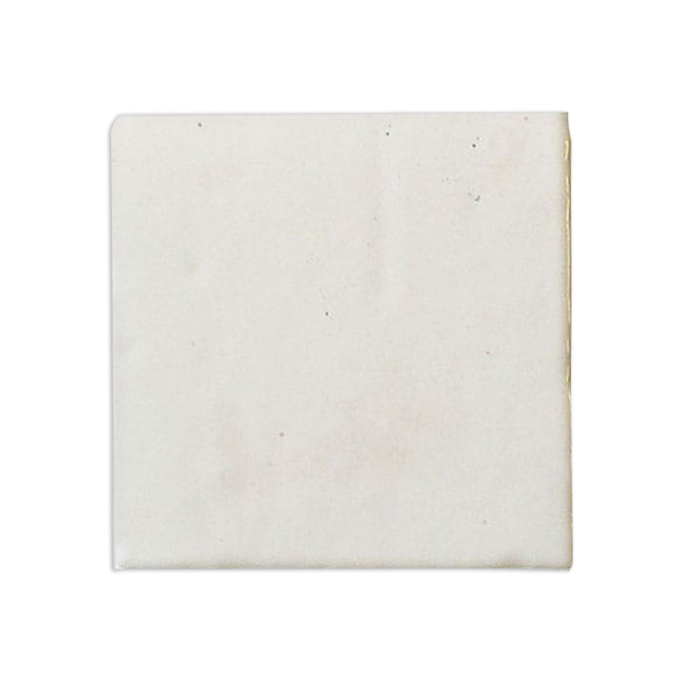 A light beige square zellige tile sample by Clay Imports with a rustic finish and subtle variations.