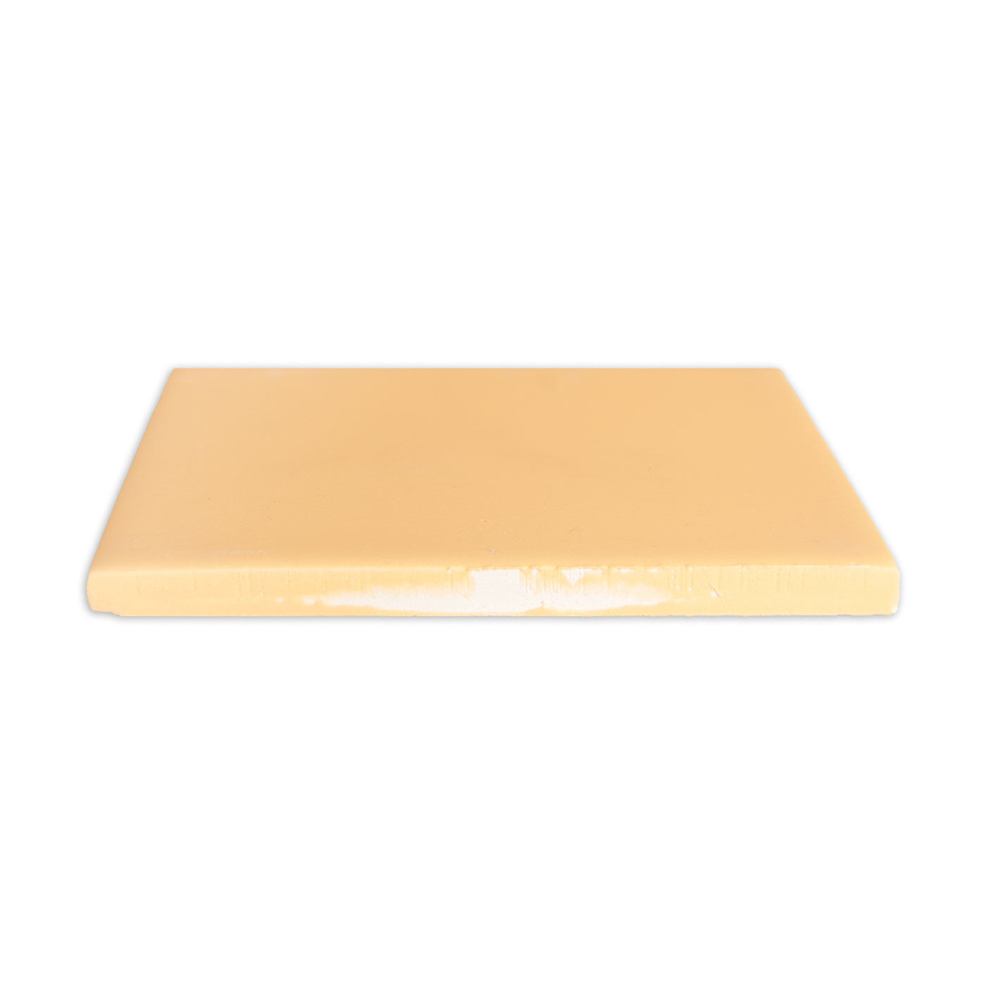 Solid rectangular tile with a light sandbank matte finish by Clay Imports, viewed from the side showing a textured edge.