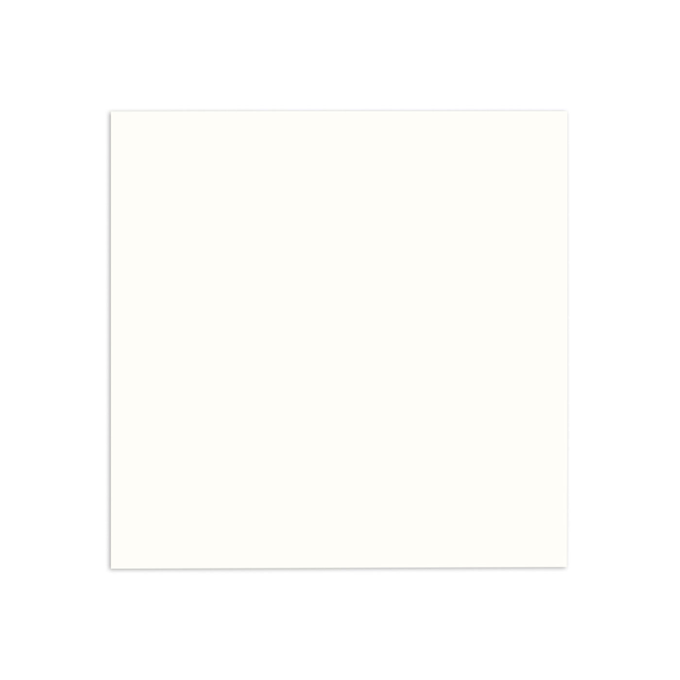 Chalk white square sample by Clay Imports, smooth and isolated on a white background.