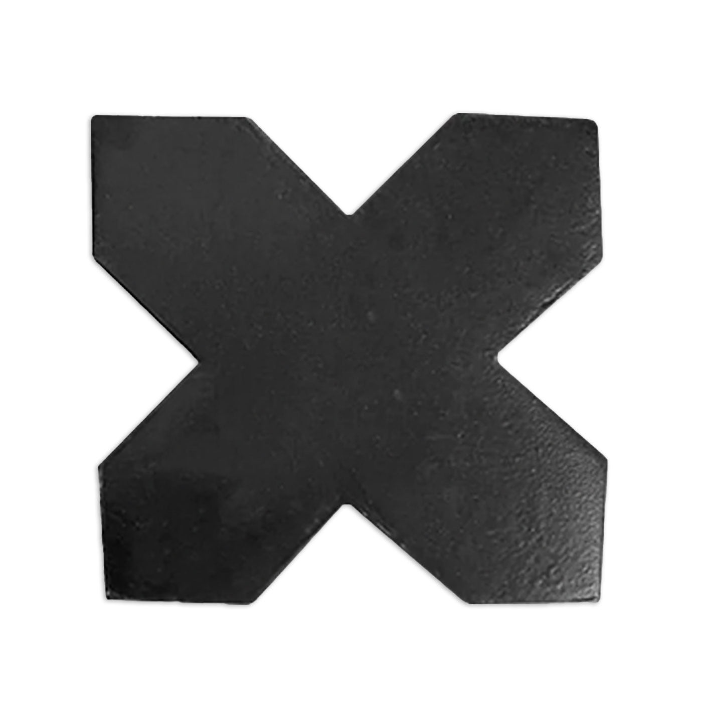 Coal gray glazed terracotta cross tile by Clay Imports with a subtle, matte texture.