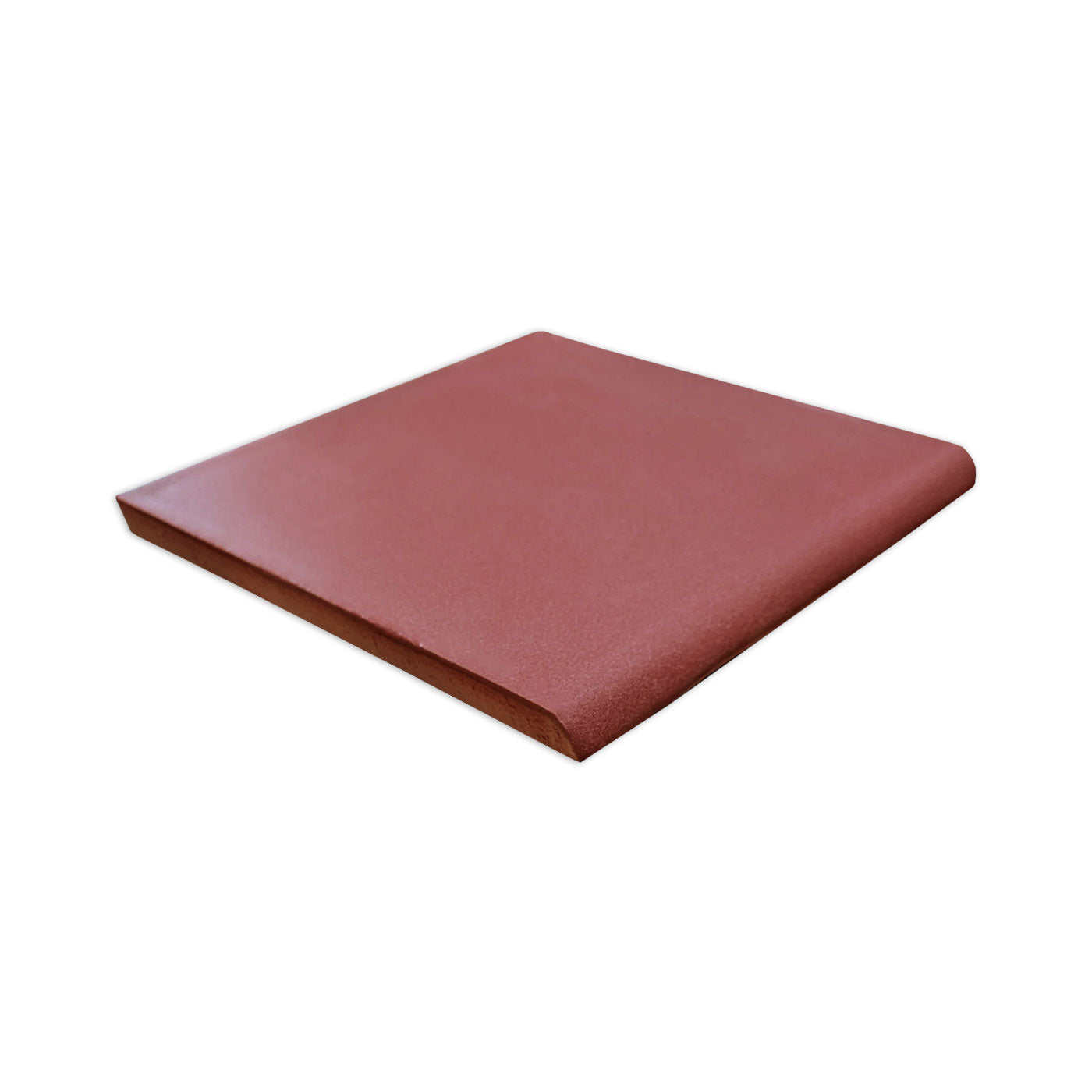 Single Bullnose Wild Berry Matte Tile 6x6