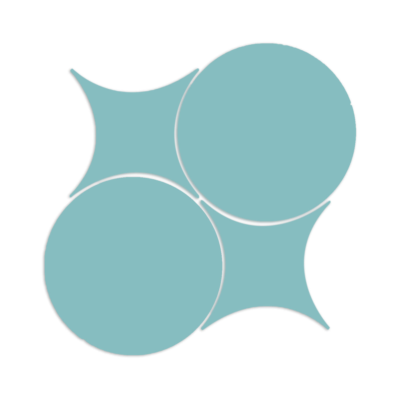 Rombo & Circle Baja Blue 8