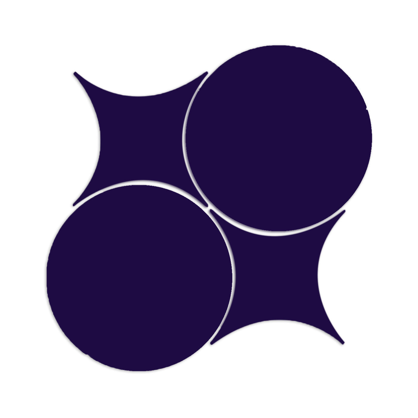 Rombo & Circle Cobalt 8