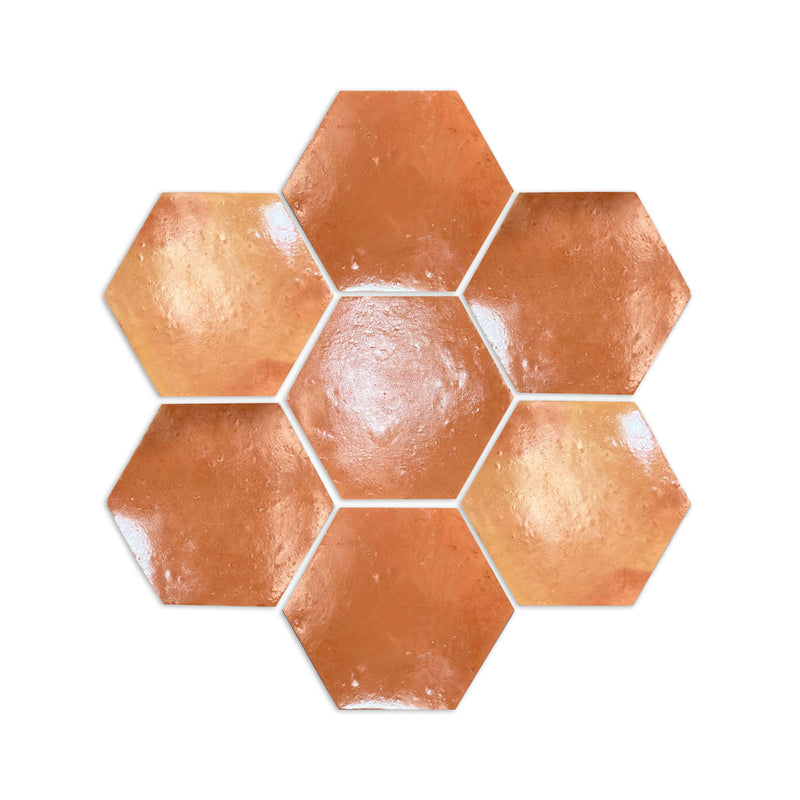 Hexagon Smooth Gloss 6"