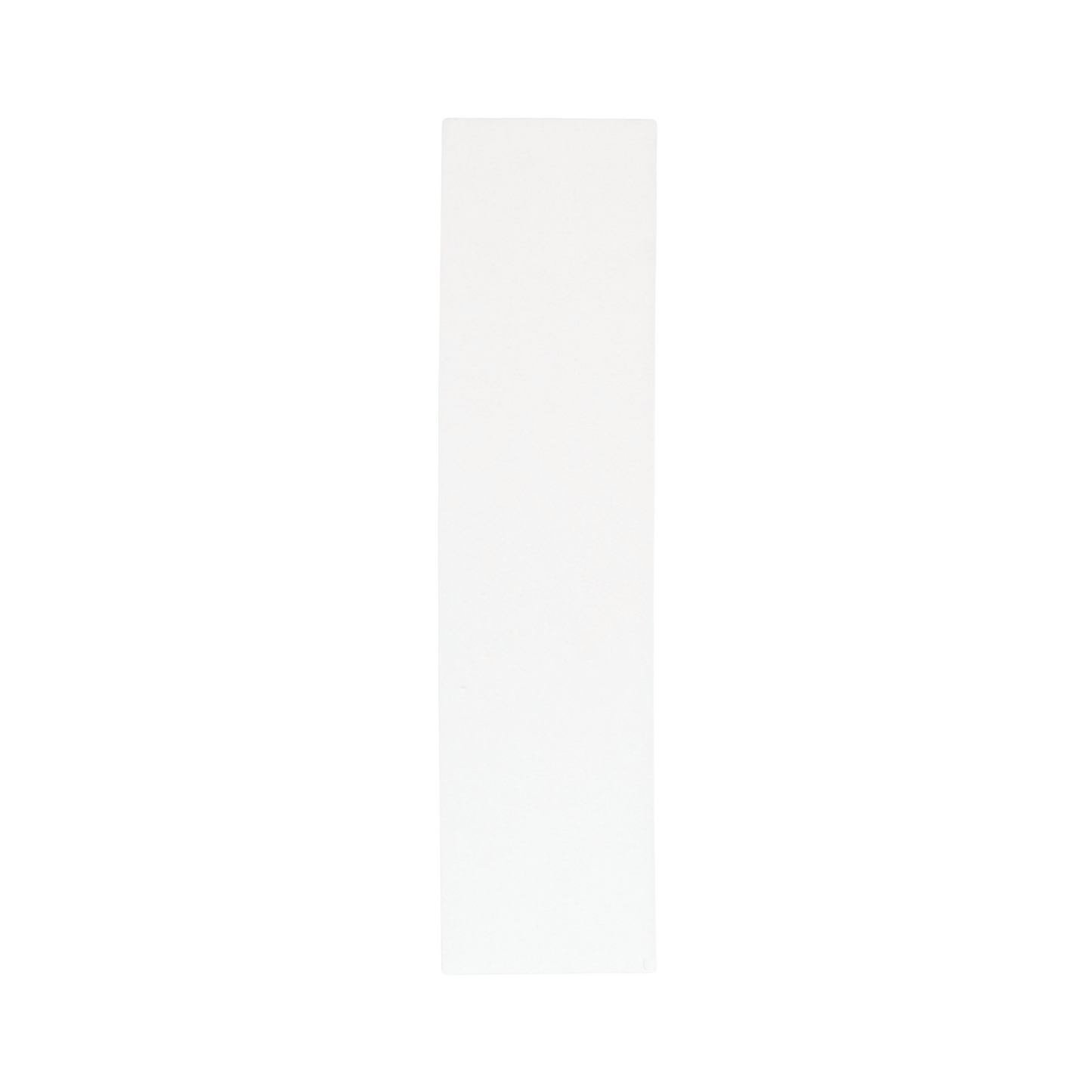 White 2x8 subway tile sample by Clay Imports, featuring a smooth, matte finish and clean edges.