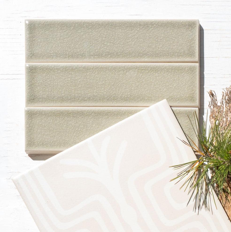 Fringe Dew White 8"x8"