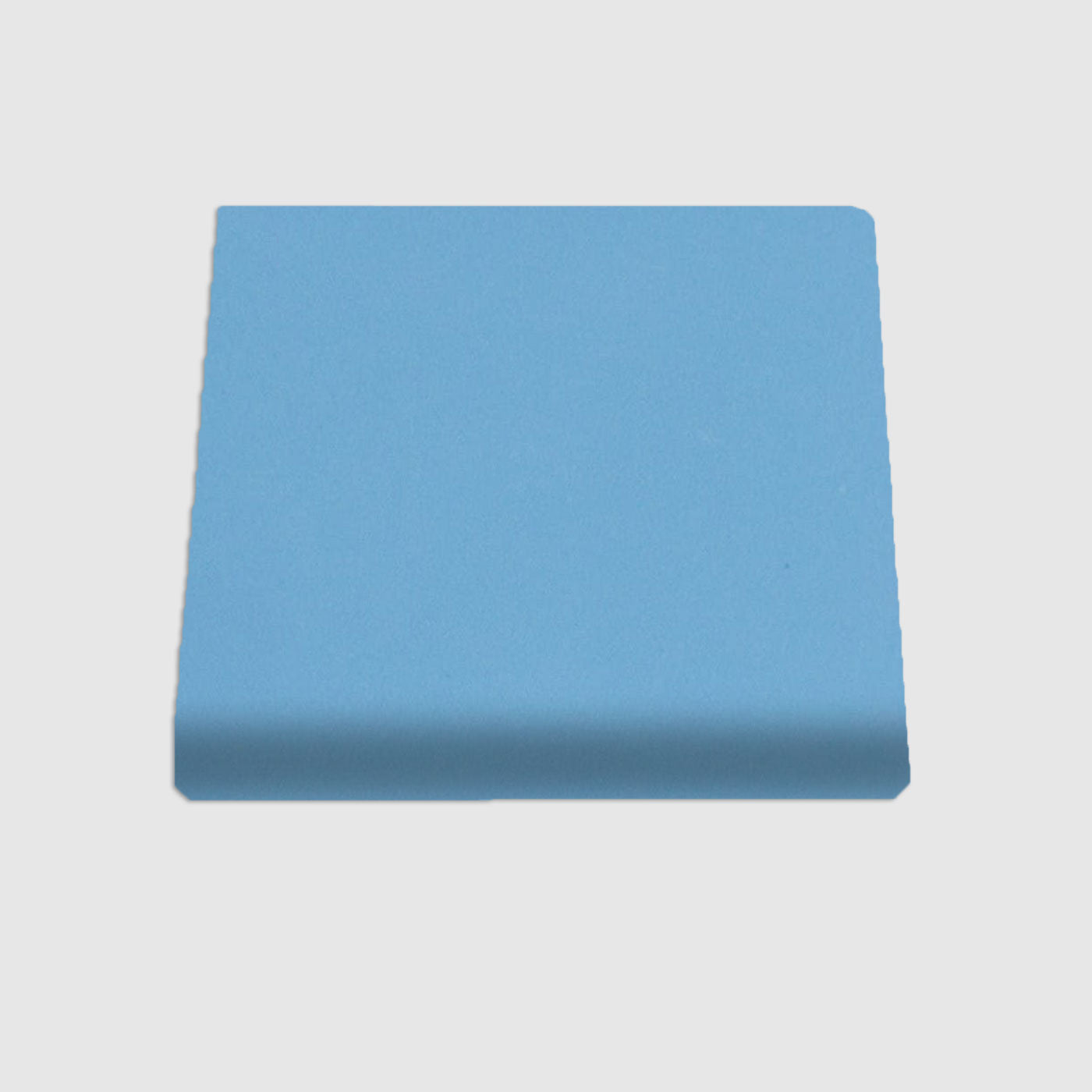 Single Bullnose Baby Blue Gloss Tile 4.25x4.25