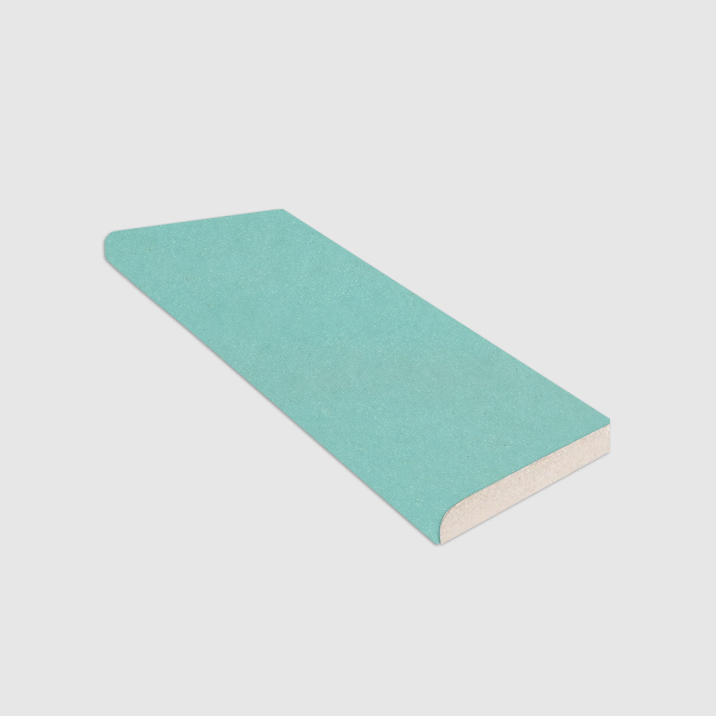 Single Bullnose Baja Blue Matte Tile 2x8
