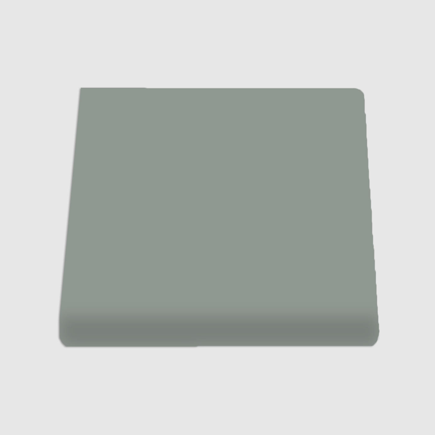 Single Bullnose Cold Spring Matte Tile 6x6