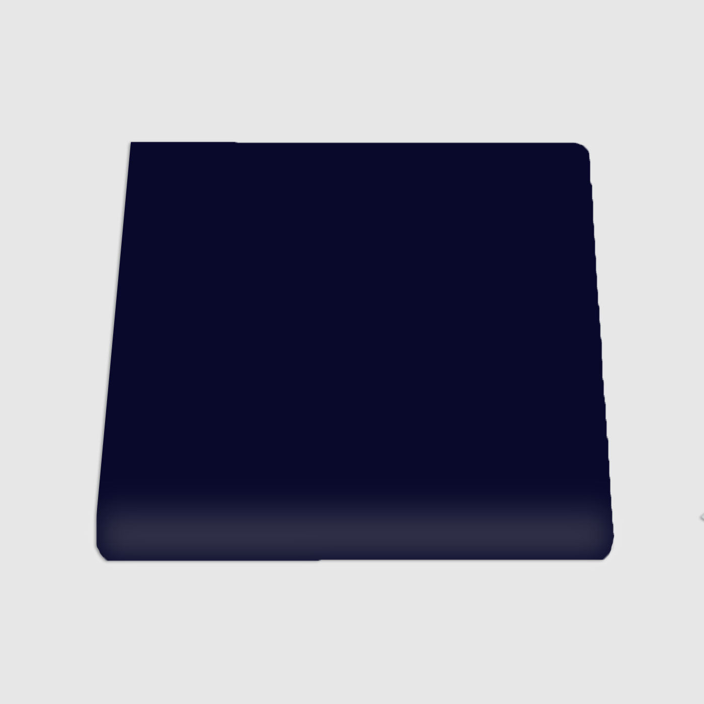 Single Bullnose Dark Blue Gloss Tile 6x6