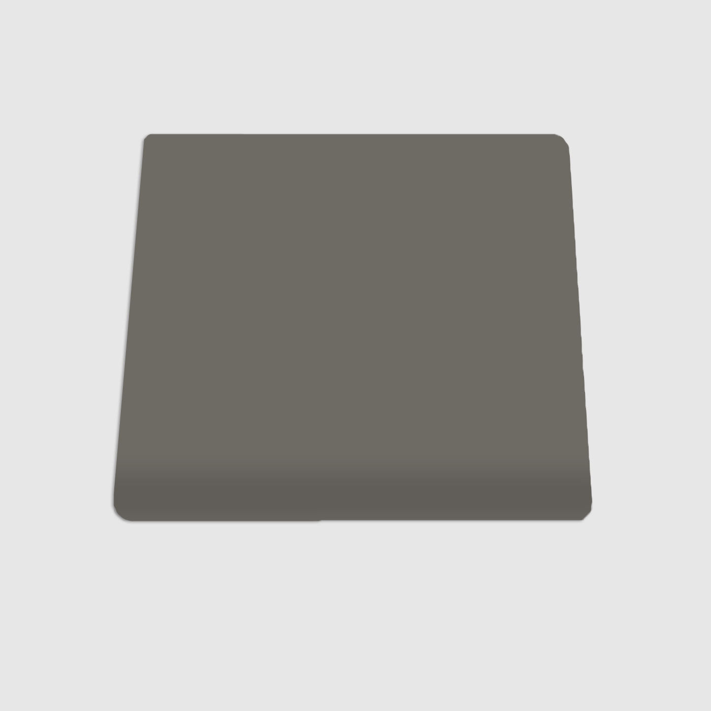 Single Bullnose Graphite Gloss Tile 4.25x4.25