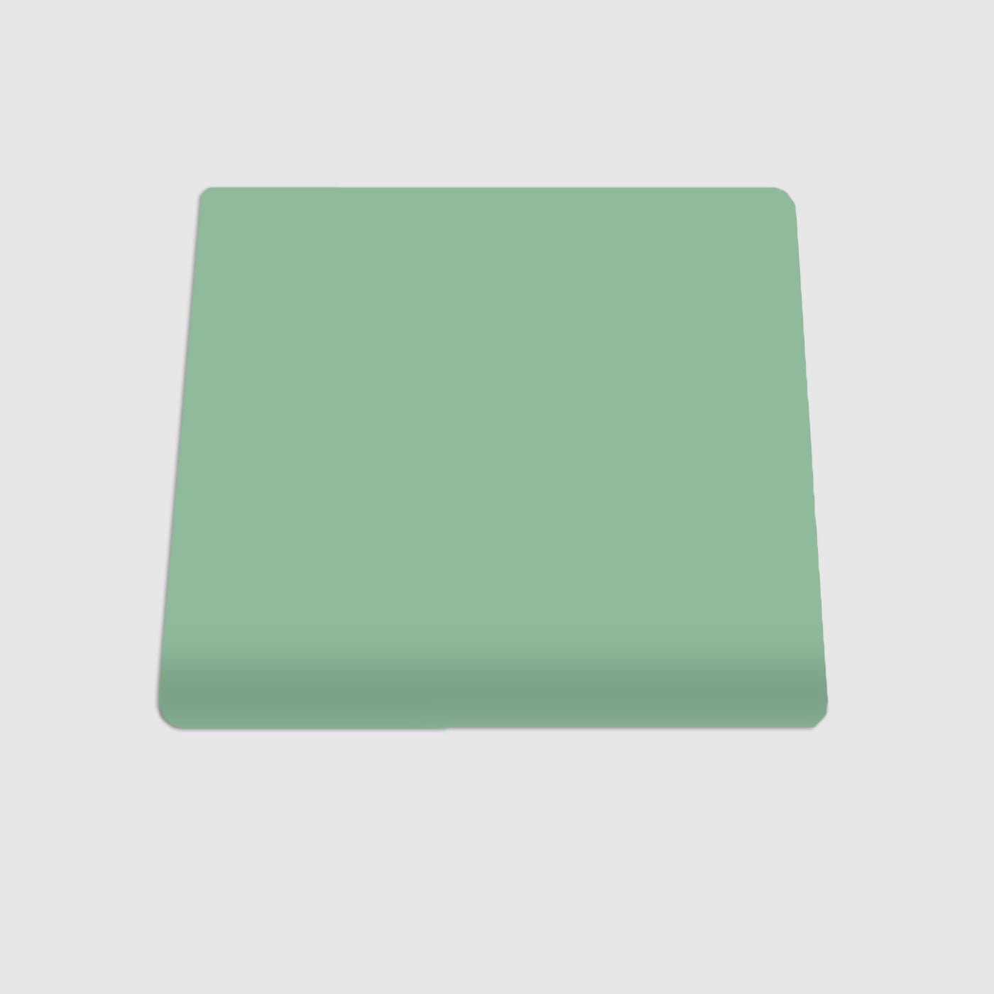 Single Bullnose Jade Gloss Tile 4.25x4.25
