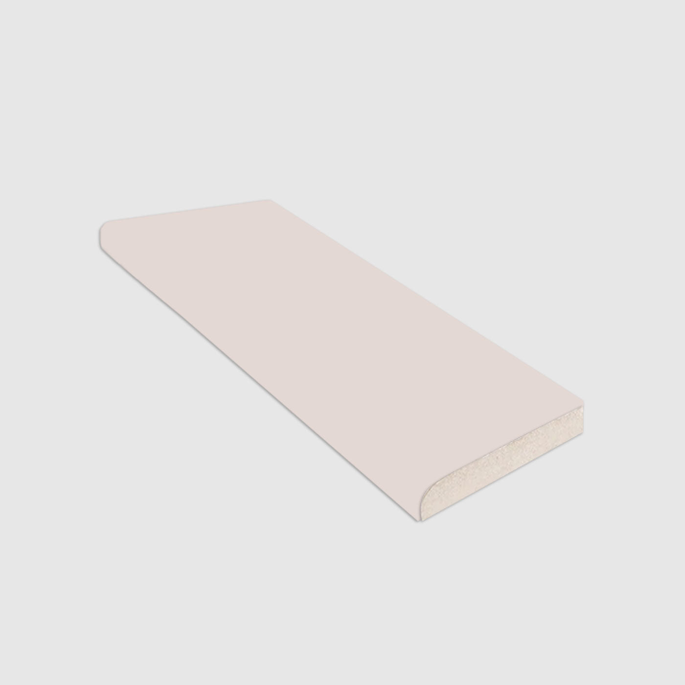 Single Bullnose Lavender Matte Tile 2x8