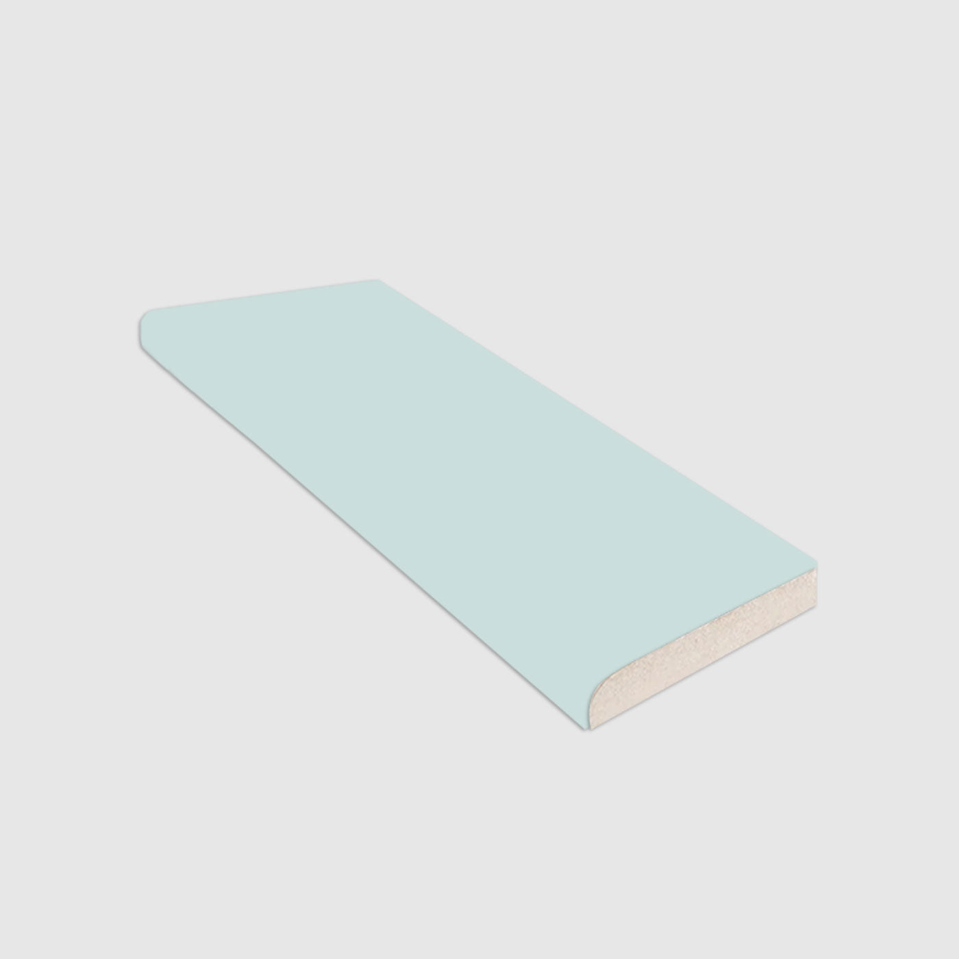 Single Bullnose Rain Crackle Gloss Tile 2x8