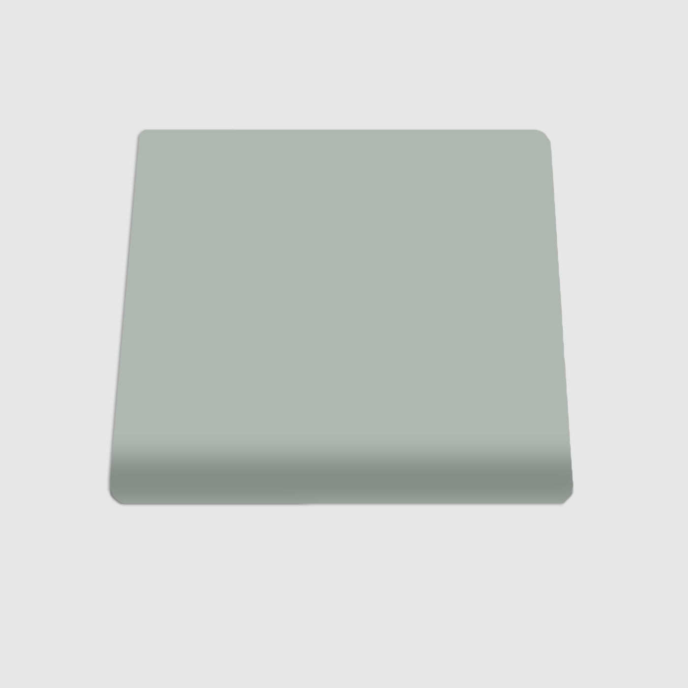 Single Bullnose Spur Gray Matte Tile 4.25x4.25