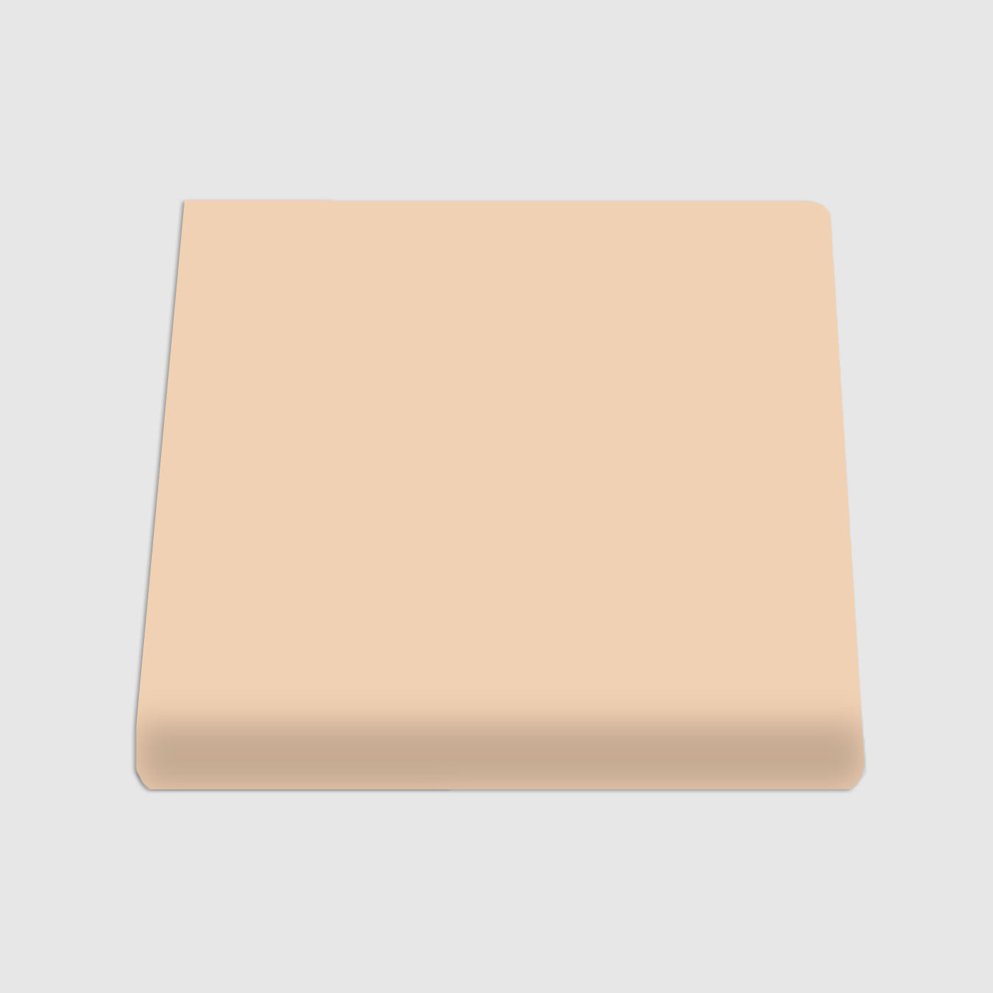 Single Bullnose Straw Hat Matte Tile 6x6