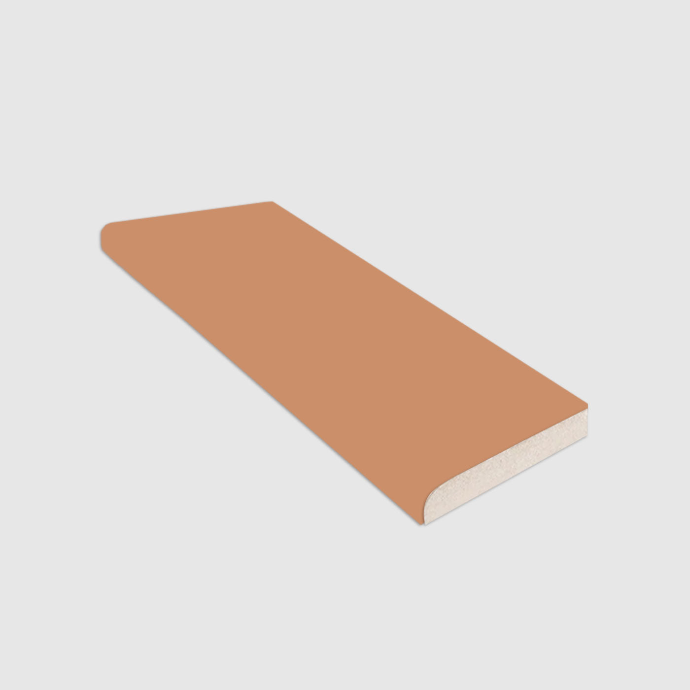 Single Bullnose Tequila Matte Tile 2x8
