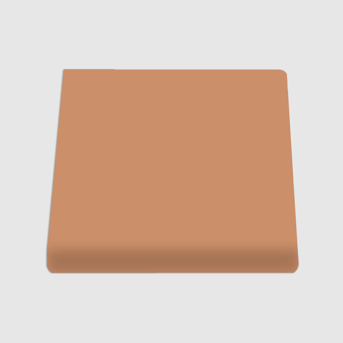 Single Bullnose Tequila Matte Tile 6x6